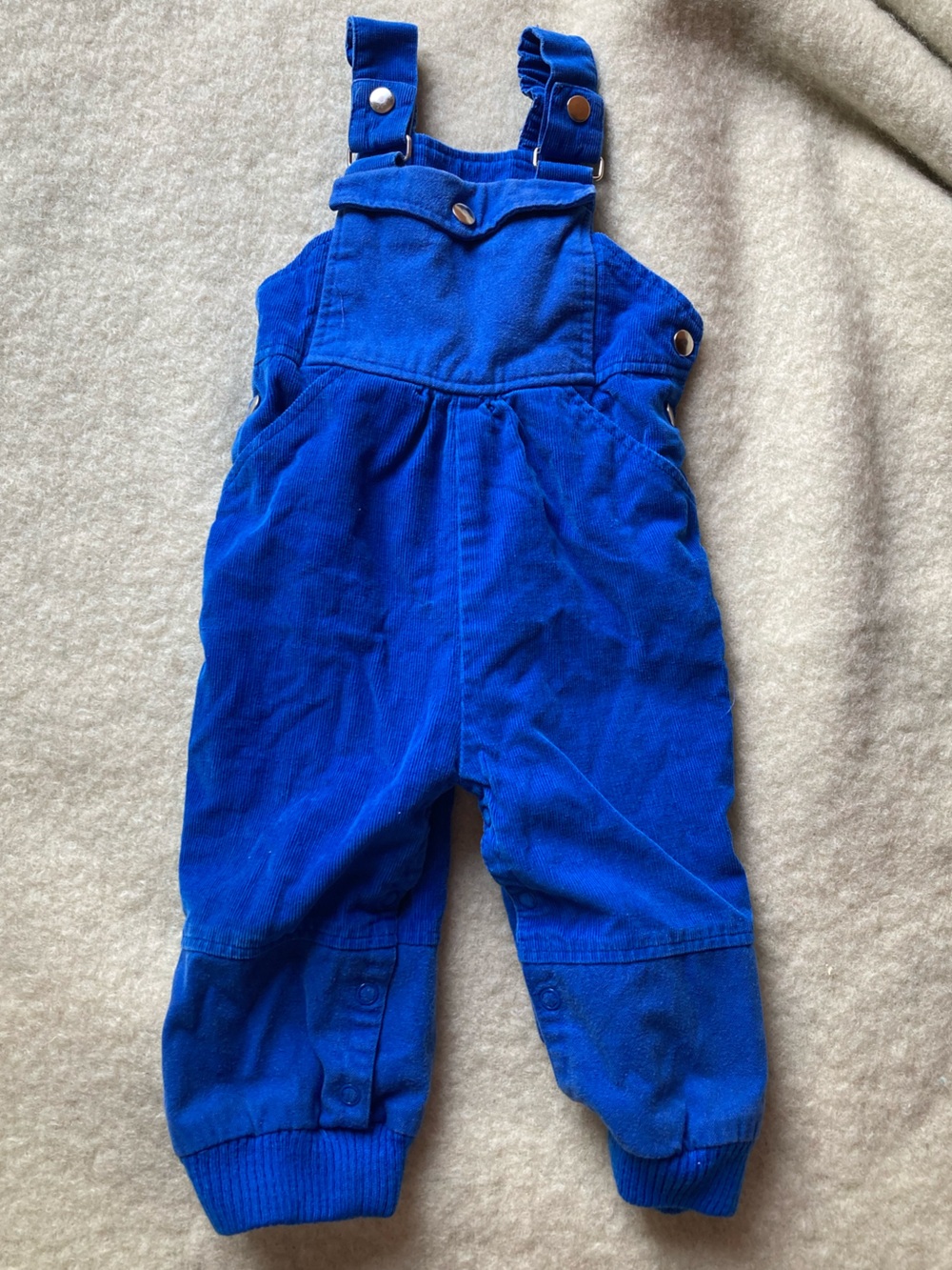 80s Bright Corduroy Overalls 12M